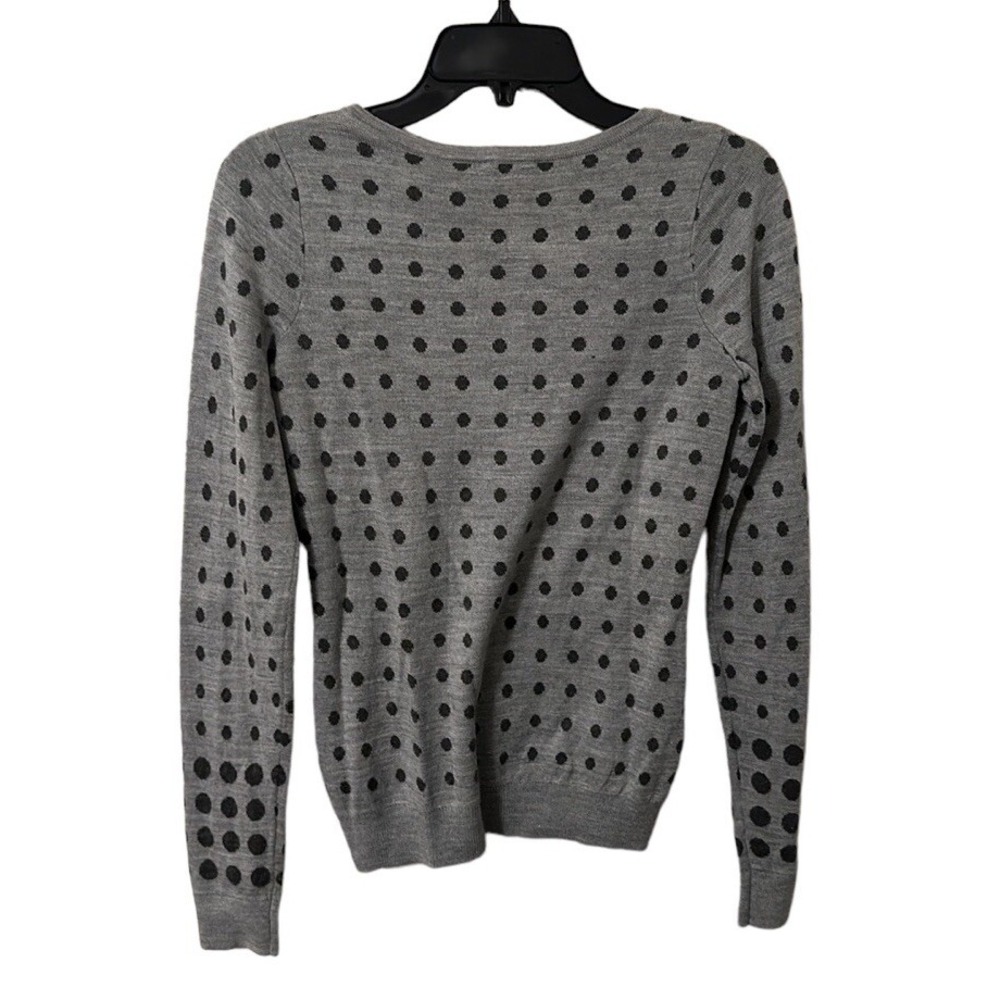The Limited Women's Gray Polkadot Round Neck Sweater Size XS - Picture 4 of 4